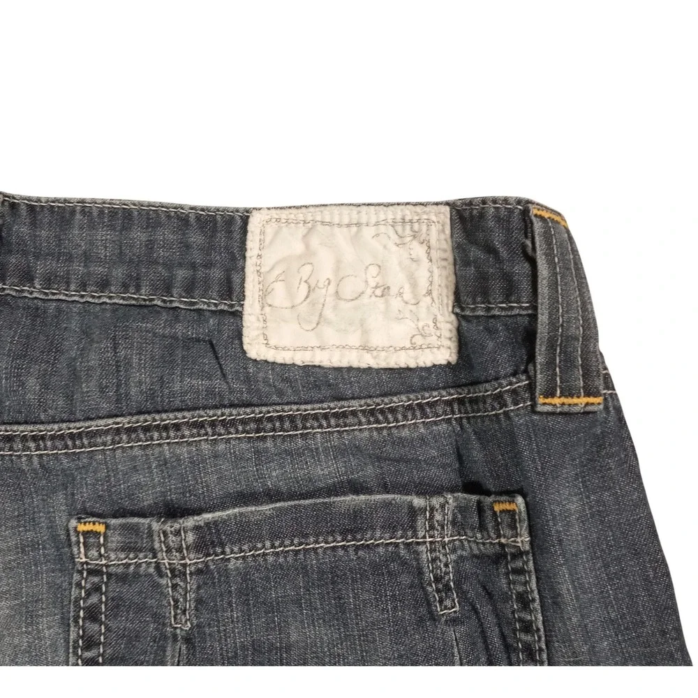 Big Star Womens Denim Shorts Size‎ 28 Medium Wash Cuffed Low Rise BSW1120 USA